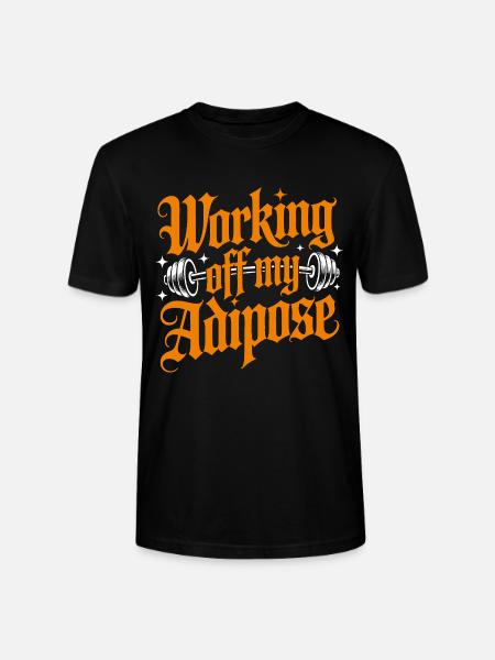 Workout Motiv mit Hantel - Stanley/Stella Unisex Bio-T-Shirt CRAFTER - Schwarz