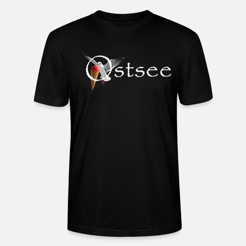 Ostsee Möwe Eisräuber Raubvogel - Stanley/Stella Unisex Bio-T-Shirt CRAFTER - Schwarz