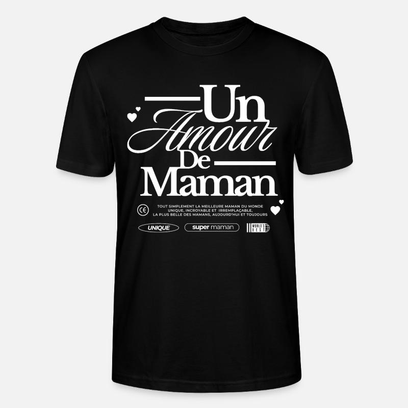 Die Liebe einer Mutter - Stanley/Stella Unisex Bio-T-Shirt CRAFTER - Schwarz