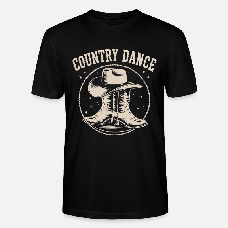Conception de danse country - T-shirt bio CRAFTER Stanley Stella Unisexe - noir