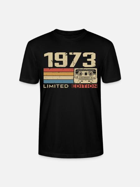 Legends 1973 Vintage 1973 Jubilee 1973 vintage - Stanley/Stella CRAFTER Unisex Organic T-Shirt - black