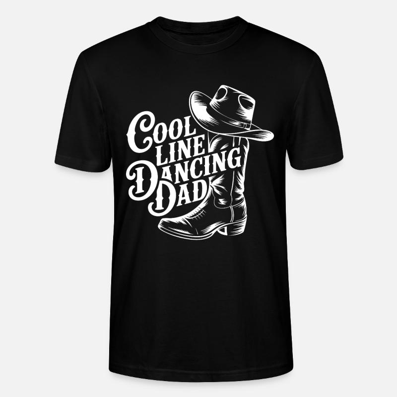 Cool Line Dancing Dad Design - T-shirt bio CRAFTER Stanley Stella Unisexe - noir