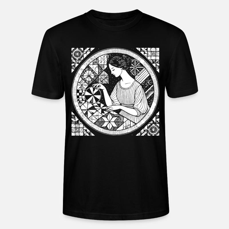 Conception de courtepointe – Créativité et artisanat - T-shirt bio CRAFTER Stanley Stella Unisexe - noir