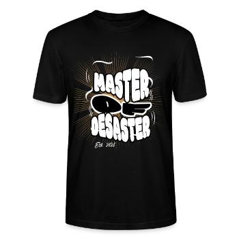 Master of Desaster - Stanley/Stella Unisex Bio-T-Shirt CRAFTER - Schwarz - Vorne - Alina (178cm) & Michal (187cm)