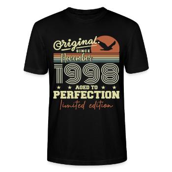November 1998 Jubiläum 1998 November 1998 - Stanley/Stella Unisex Bio-T-Shirt CRAFTER - Schwarz - Vorne - Alina (178cm) & Michal (187cm)