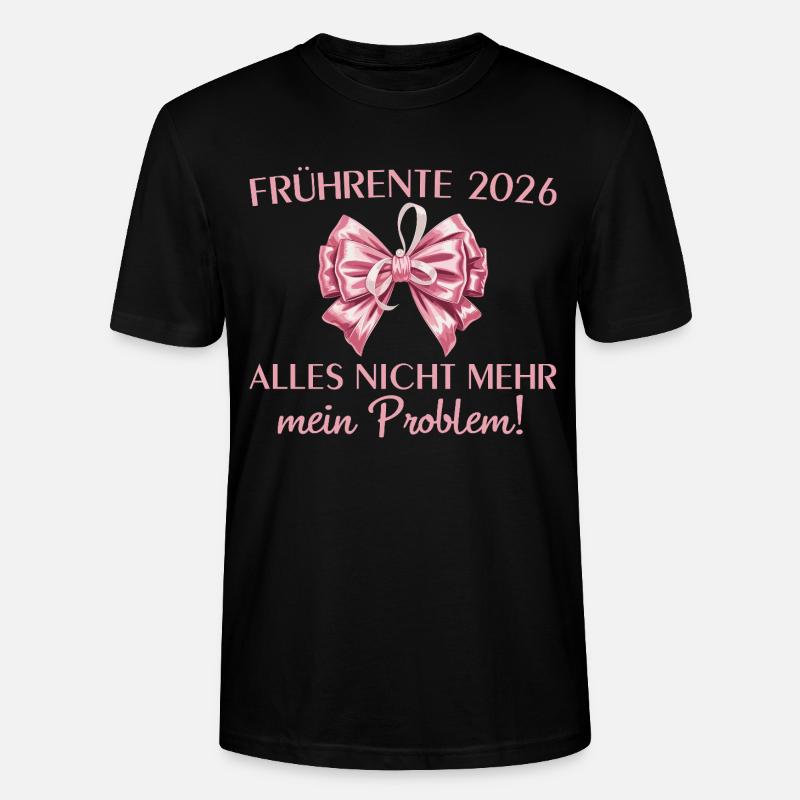 Frührente 2026 Arbeitskollegin in Altersteilzeit - Stanley/Stella Unisex Bio-T-Shirt CRAFTER - Schwarz