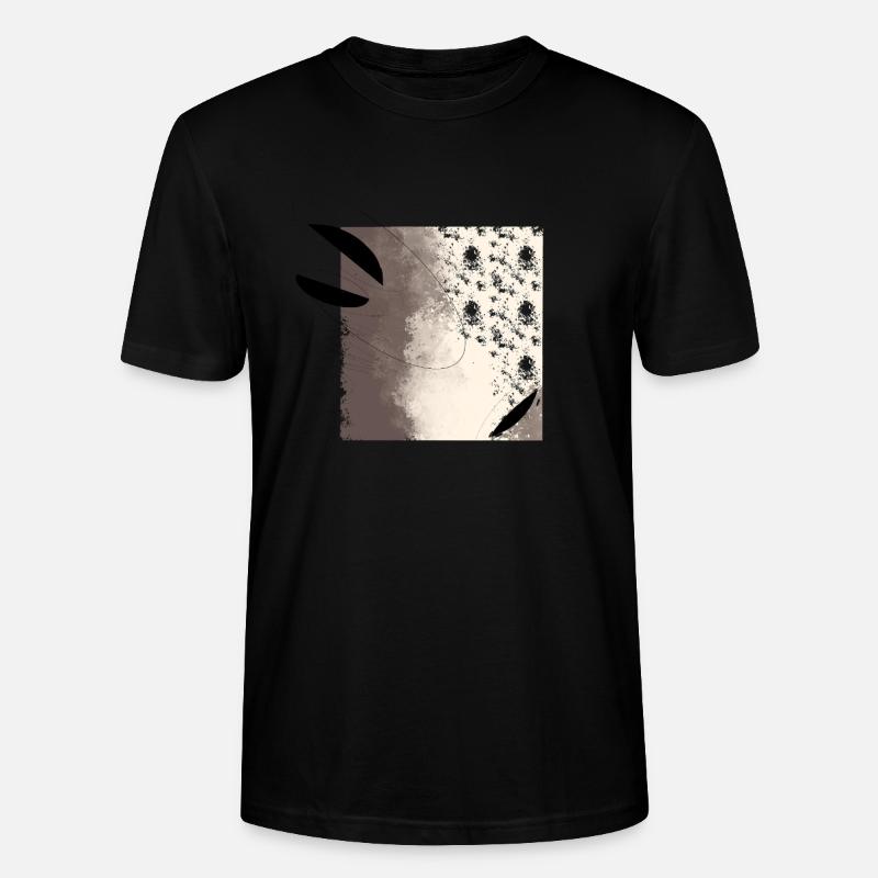 Abstract shadows and light surfaces - Stanley/Stella CRAFTER Unisex Organic T-Shirt - black