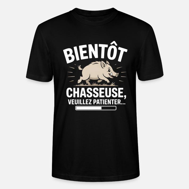 Bald ein Jäger - Stanley/Stella Unisex Bio-T-Shirt CRAFTER - Schwarz