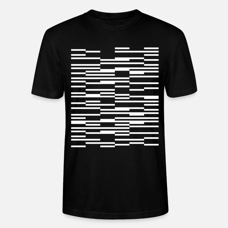 Conception de lignes géométriques abstraites - T-shirt bio CRAFTER Stanley Stella Unisexe - noir