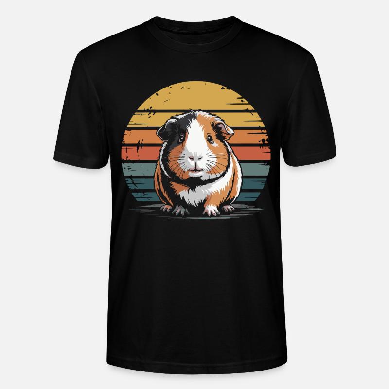 Cochon d’Inde, sucré - T-shirt bio CRAFTER Stanley Stella Unisexe - noir