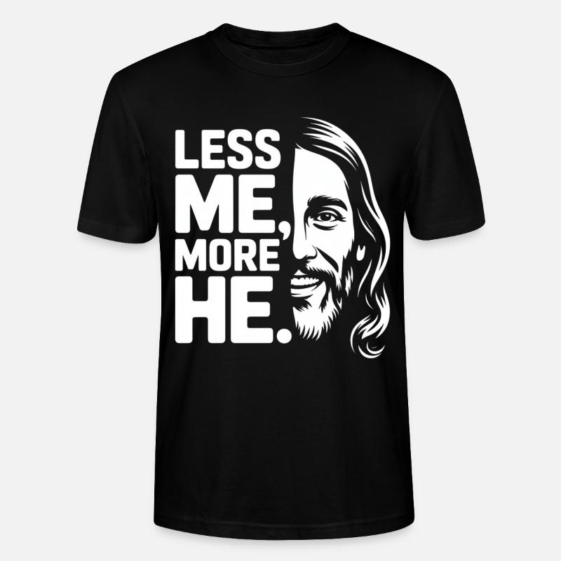 Moins moi plus Il Foi chrétienne - T-shirt bio CRAFTER Stanley Stella Unisexe - noir