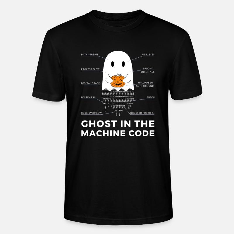 Lustiger Programmierer, Programmierer Halloween T-Shirt - Stanley/Stella Unisex Bio-T-Shirt CRAFTER - Schwarz