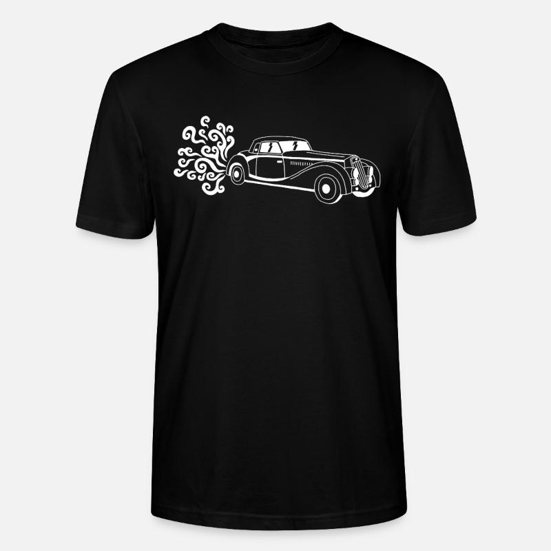 Weißer Oldtimer - Stanley/Stella Unisex Bio-T-Shirt CRAFTER - Schwarz