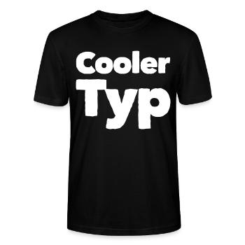 COOLER TYP - Stanley/Stella Unisex Bio-T-Shirt CRAFTER - Schwarz - Vorne - Alina (178cm) & Michal (187cm)
