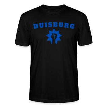 Duisbourg - T-shirt bio CRAFTER Stanley Stella Unisexe - noir - Devant - Alina (178cm) & Michal (187cm)