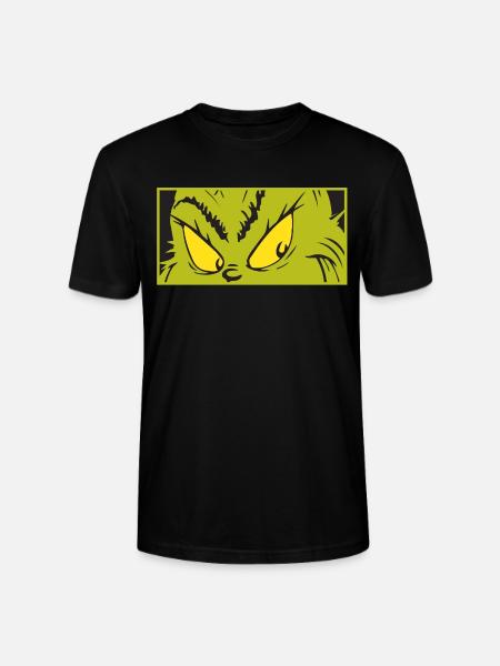 Der Grinch Auschnitt Seines Blickes - Stanley/Stella Unisex Bio-T-Shirt CRAFTER - Schwarz