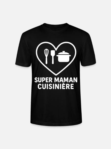 Superkoch-Mama – Coeur-Küche - Stanley/Stella Unisex Bio-T-Shirt CRAFTER - Schwarz