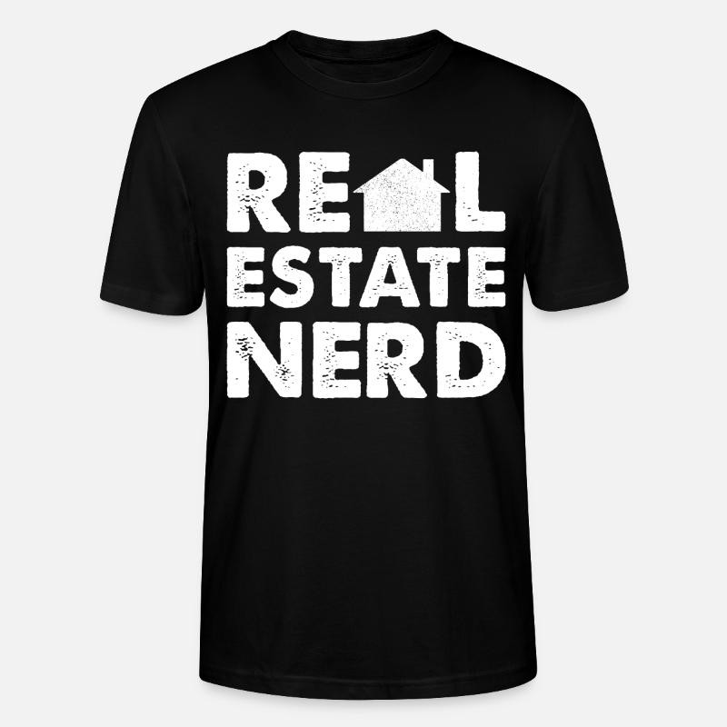RealEstate Nerd - Stanley/Stella Unisex Bio-T-Shirt CRAFTER - Schwarz