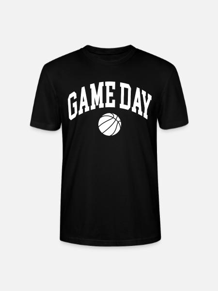 Game Day Basketball Fan - Stanley/Stella CRAFTER Unisex Organic T-Shirt - black