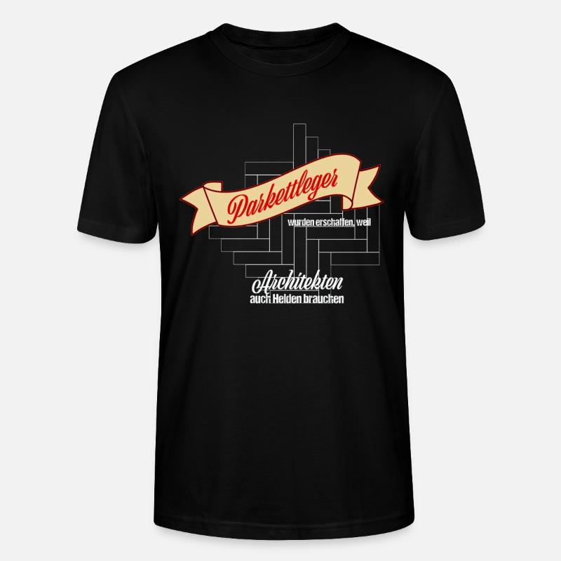 Parkettleger - Stanley/Stella Unisex Bio-T-Shirt CRAFTER - Schwarz