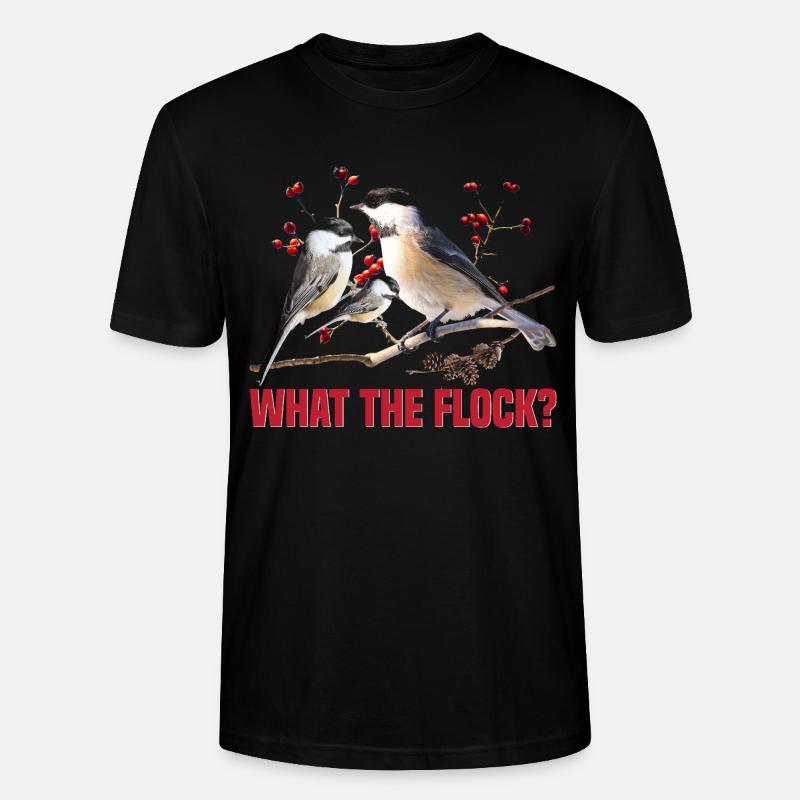 Vogelbeobachter, Vogelbeobachter, Vogelbeobachter, Vogelbeobachter. - Stanley/Stella Unisex Bio-T-Shirt CRAFTER - Schwarz
