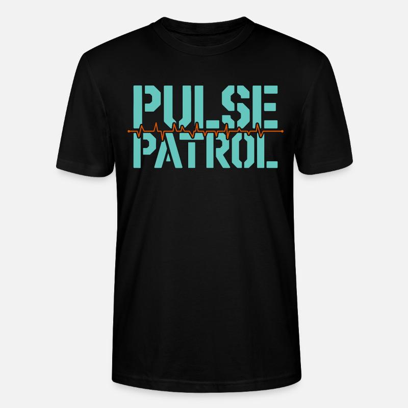 Cardiac Tech Pulse Patrol Pacemaker Technician - Stanley/Stella CRAFTER Unisex Organic T-Shirt - black
