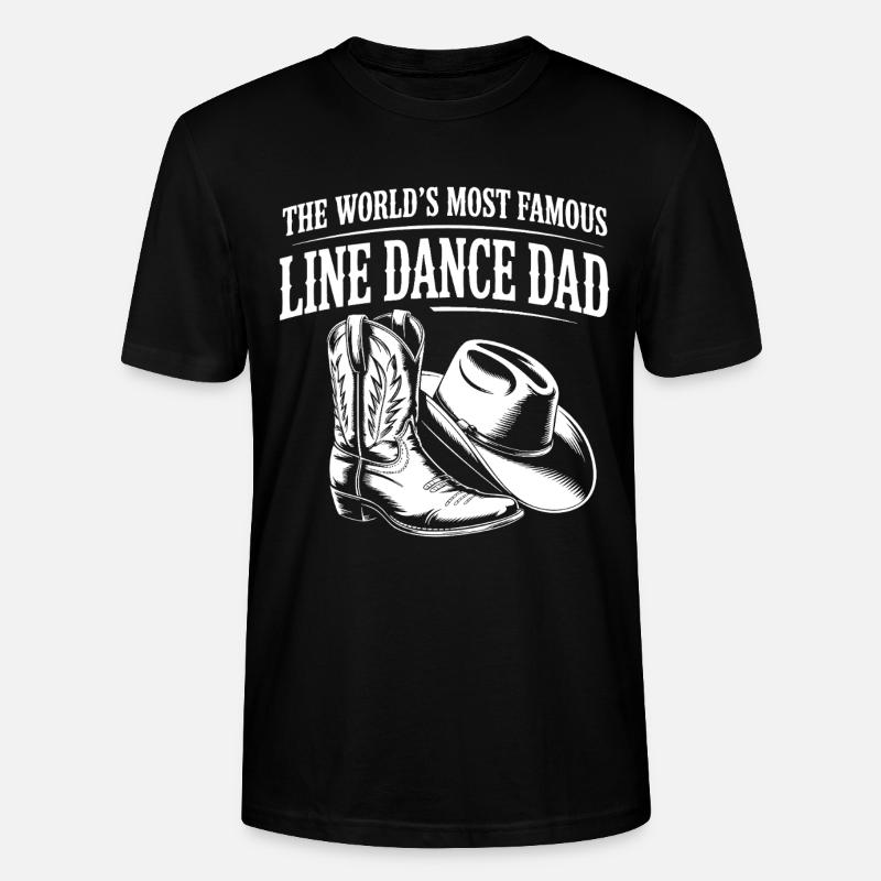 Line Dance Dad Boots & Hat - Stanley/Stella Unisex Bio-T-Shirt CRAFTER - Schwarz