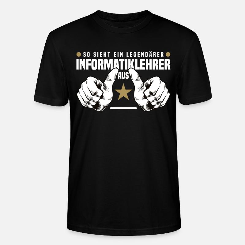 Informatiklehrer - Stanley/Stella Unisex Bio-T-Shirt CRAFTER - Schwarz