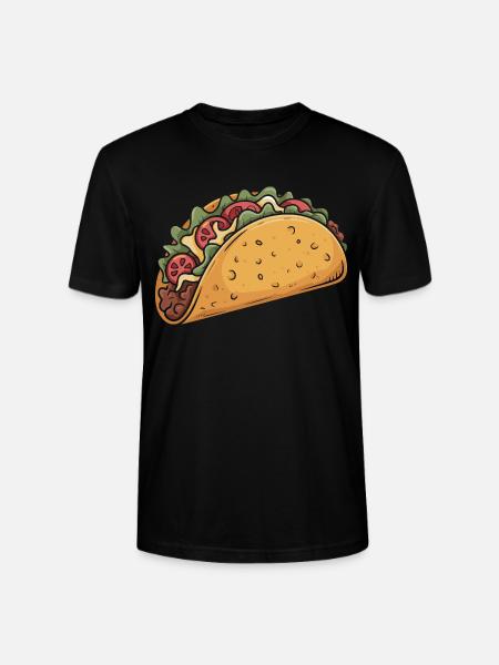 Cartoon Taco Fiesta - Stanley/Stella Unisex Bio-T-Shirt CRAFTER - Schwarz