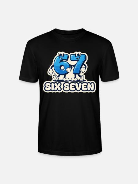 67 Meme Shirt – Six Seven Memes - Stanley/Stella CRAFTER Unisex Organic T-Shirt - black
