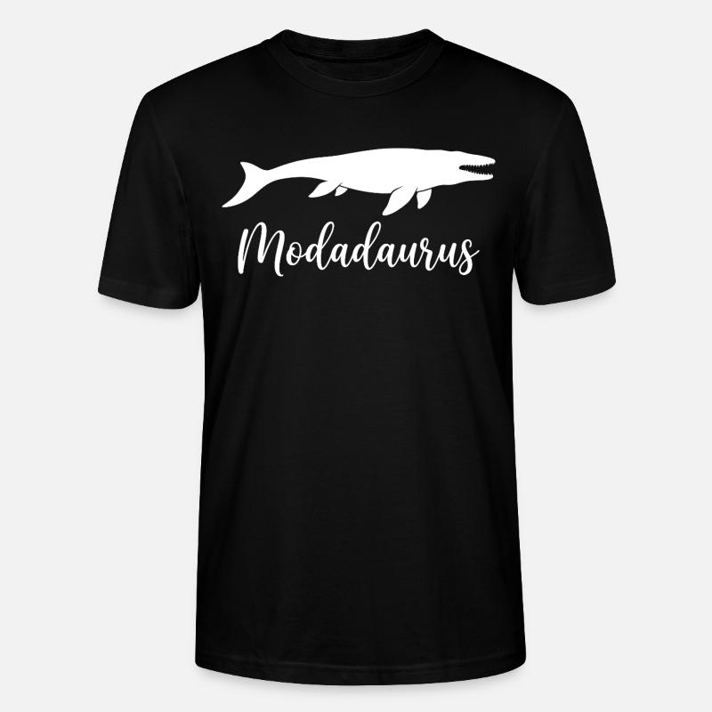 Modadaurus Mosasaurus Dinosaur Dad - Stanley/Stella CRAFTER Unisex Organic T-Shirt - black