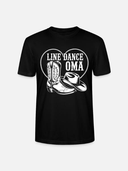 Line Dance Granny Western Flair - Stanley/Stella CRAFTER Unisex Organic T-Shirt - black