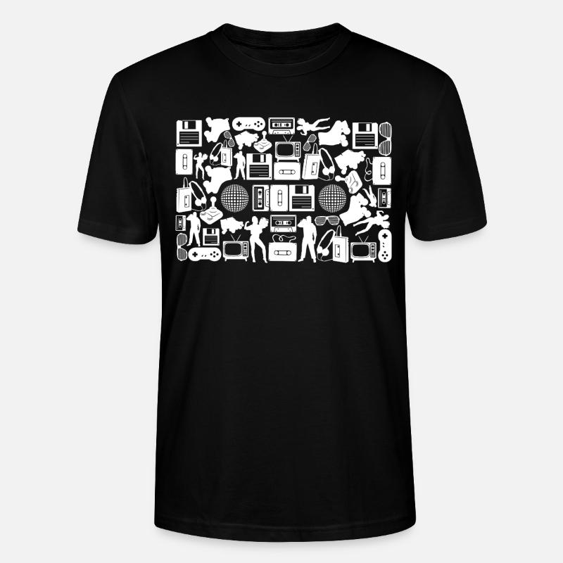 Kassette Silhouette - Stanley/Stella Unisex Bio-T-Shirt CRAFTER - Schwarz