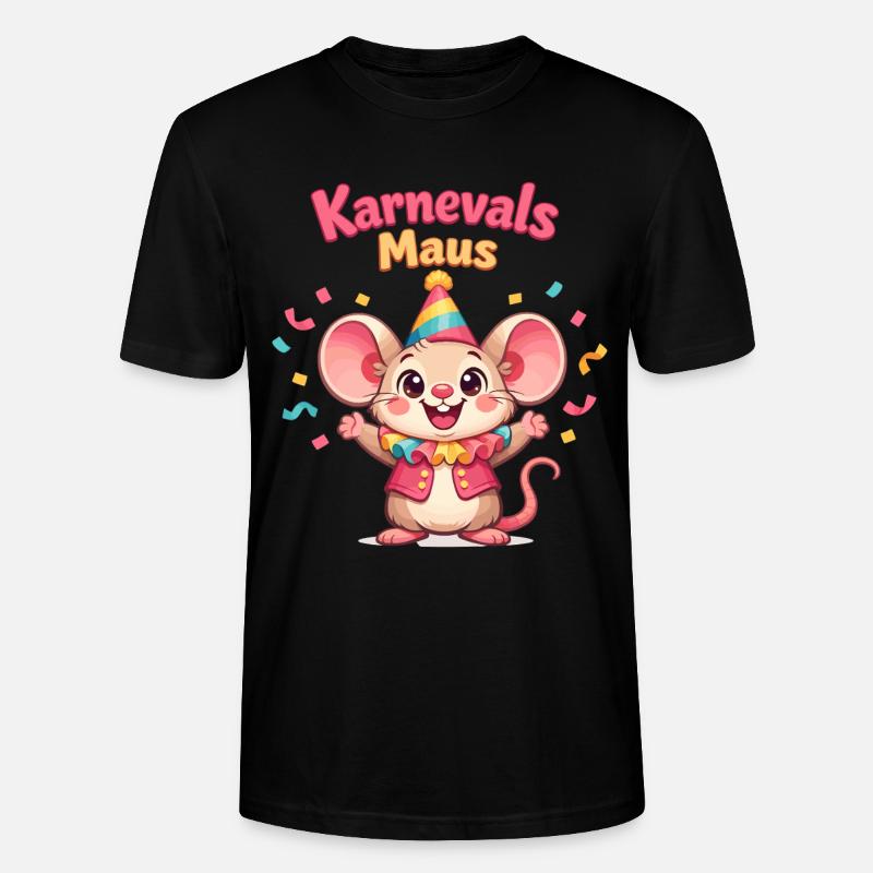 Karnevalsmaus Kölsche Mädsche – Kölle Alaaf - Stanley/Stella Unisex Bio-T-Shirt CRAFTER - Schwarz