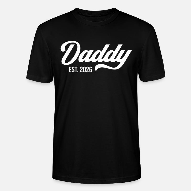 Daddy Est. 2026 - Stanley/Stella Unisex Bio-T-Shirt CRAFTER - Schwarz
