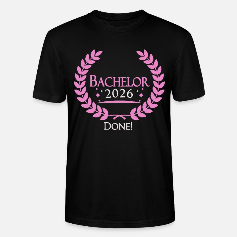 Bachelor 2026 Geschafft - Stanley/Stella Unisex Bio-T-Shirt CRAFTER - Schwarz