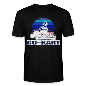 Kart - Stanley/Stella Unisex Bio-T-Shirt CRAFTER - Schwarz - Vorne - Alina (178cm) & Michal (187cm)