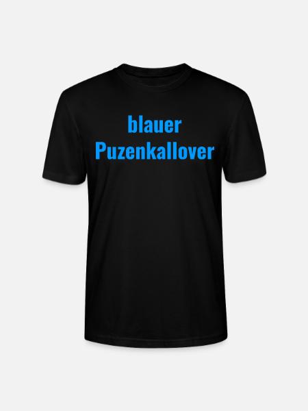 blue Puzenkallover - Stanley/Stella CRAFTER Unisex Organic T-Shirt - black