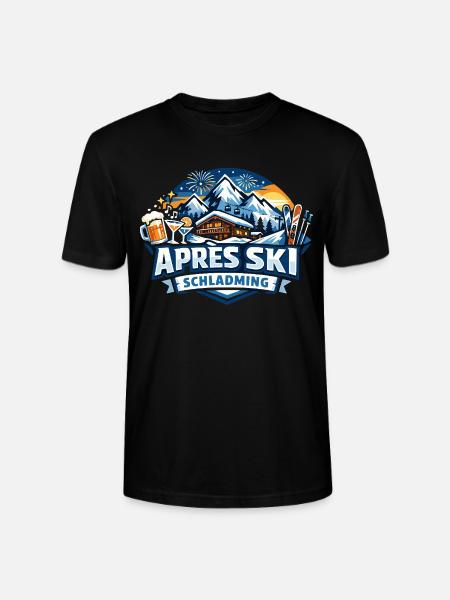 Après Ski Schladming - Stanley/Stella Unisex Bio-T-Shirt CRAFTER - Schwarz