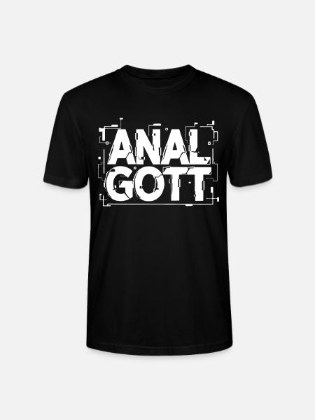 Anal Gott Schriftzug - Stanley/Stella Unisex Bio-T-Shirt CRAFTER - Schwarz