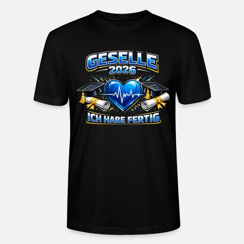 Concours de compagnon 2026 Réussi Don - T-shirt bio CRAFTER Stanley Stella Unisexe - noir