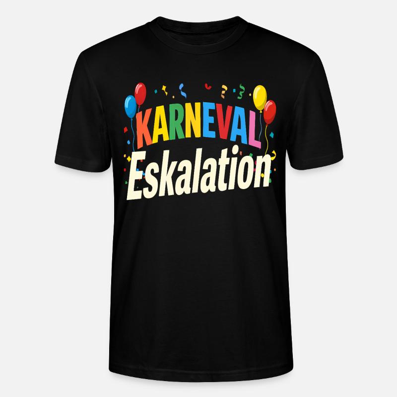 Karneval Eskalation - Stanley/Stella Unisex Bio-T-Shirt CRAFTER - Schwarz