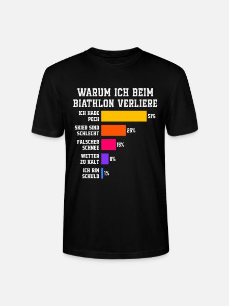 Biatlon Hvorfor jeg taber i skiskydning - Stanley Stella CRAFTER unisex økologisk-T-shirt - sort