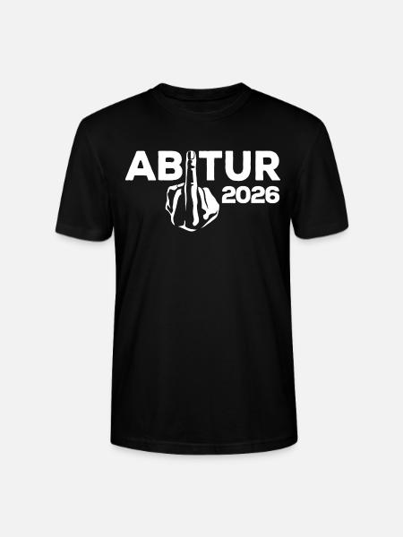 ABI 2026 Middle Finger Abitur - Gift - Stanley/Stella CRAFTER Unisex Organic T-Shirt - black