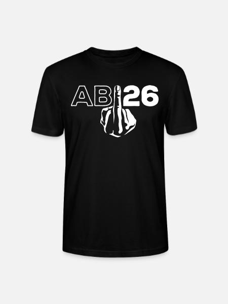 ABI 2026 Middle Finger Abitur - Gift - Stanley/Stella CRAFTER Unisex Organic T-Shirt - black
