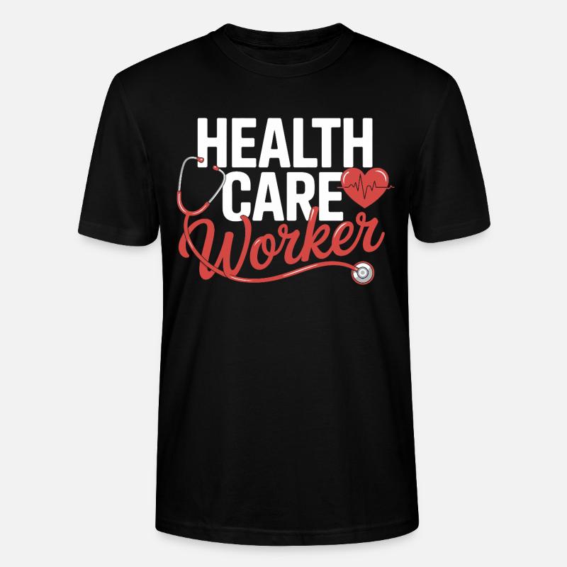 Gesundheitsfachkraft Emblem - Stanley/Stella Unisex Bio-T-Shirt CRAFTER - Schwarz