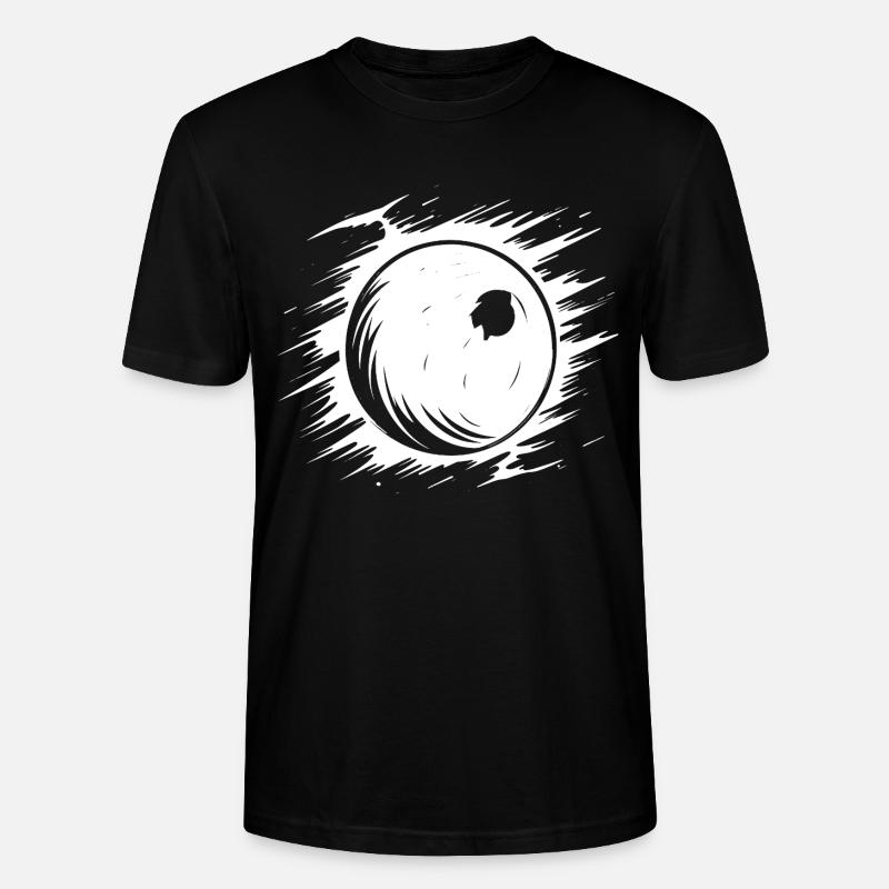 Dessin de boule de bowling - T-shirt bio CRAFTER Stanley Stella Unisexe - noir