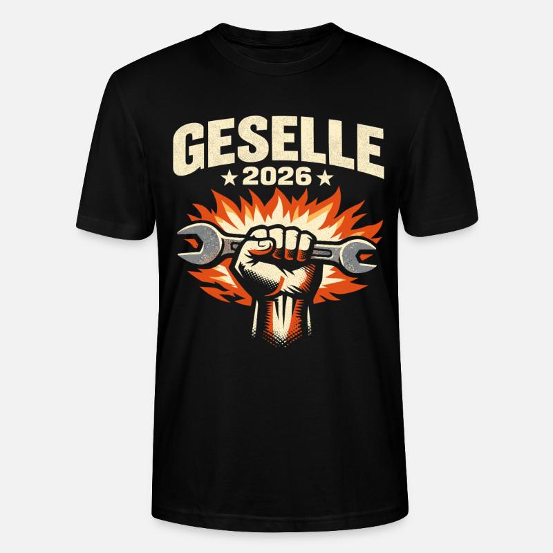 Examen de compagnon 2026 réussi - T-shirt bio CRAFTER Stanley Stella Unisexe - noir