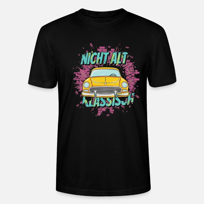 Oldtimer Auto – Nicht Alt Klassisch - Stanley/Stella Unisex Bio-T-Shirt CRAFTER - Schwarz