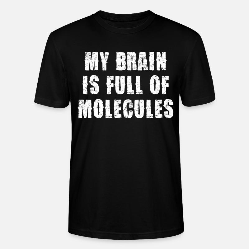 Gehirn voller Moleküle - Stanley/Stella Unisex Bio-T-Shirt CRAFTER - Schwarz